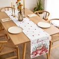 thumbnail image 3 of Valentine's Day Table Runner - 72 Inch Long, Kitchen Dining Table Runner Dresser Scarves, Eucalyptus Leaves Coffee Gifts Farmhouse Decor for Coffee Tables Wedding Party Banquet, 3 of 8