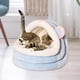 thumbnail image 3 of Bonita cama para gatos con base antideslizante, lavable, cómoda y cálida tienda de campaña para mascotas, cueva para perros y gatos Azul, 3 of 7