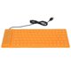 thumbnail image 1 of Silicone Keyboard Fully Sealed Design Lightweight Portable Silent Soft Comfortable USB Wired Silicone Keyboard for PCOrange, 1 of 4