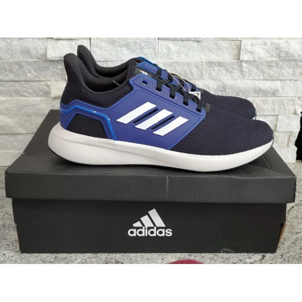 Adi-das EQ19 Run Winter Black Lace-Up Low Top Running Shoes for Men, 12 M