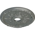 thumbnail image 3 of Ekena Millwork 18"OD x 3 1/2"ID x 1 3/8"P Antioch Ceiling Medallion (Fits Canopies up to 3 1/2"), Hand-Painted Silver, 3 of 5