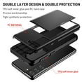 thumbnail image 2 of Dteck Case for Samsung Galaxy S22,Shockproof Wallet Card Slot Holder Pocket Slide Slim Fit Dual Layer Soft TPU Hard PC Hybrid Protective Back Cover for Galaxy S22 5G, Black, 2 of 6