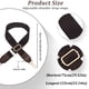 thumbnail image 5 of Sonducket Correa de bolso de PU de estilo clásico para bolsos, reemplazo directo y exquisita correa de bolso de hombro artesanal Bolsas de mensajero y de hombro Café, 5 of 6
