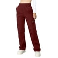 thumbnail image 2 of Danhjin Boho Pants For Womens Casual Wide Leg Loose Pants High Waisted Summer Beach Vacation Pants, 2 of 9