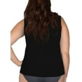 thumbnail image 4 of Fruit of the Loom Women's Comfort Bras Tops (S-6XL), Tank-2 Pack-Black, X-Large, 4 of 5