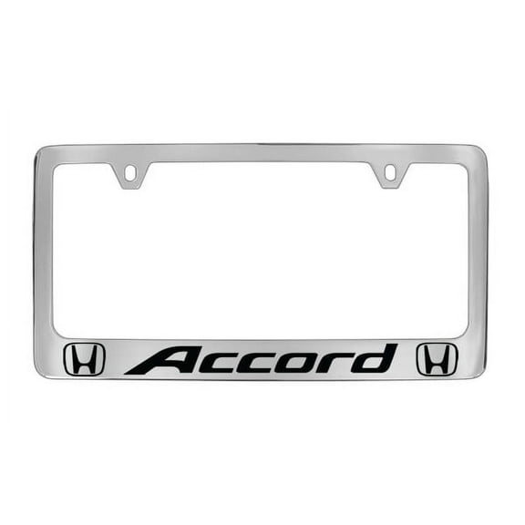 Honda Accord Chrome Plated Metal License Plate Frame Holder