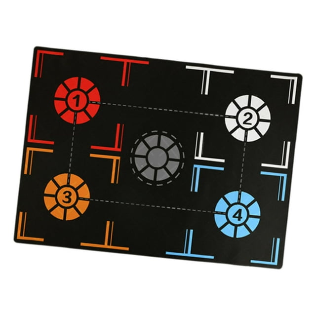 Almencla Basketball Footstep Training Mat Basketball Training Aid for Fitness Outdoor 120cmx86cm