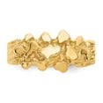 thumbnail image 5 of 14K Yellow Gold Ring Band Themed Nugget, Size 8, 5 of 5