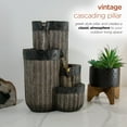 thumbnail image 5 of Alpine Corporation 14" Tall Cascading Tabletop Fountain Decoration with LED Lights, Gray, 5 of 12