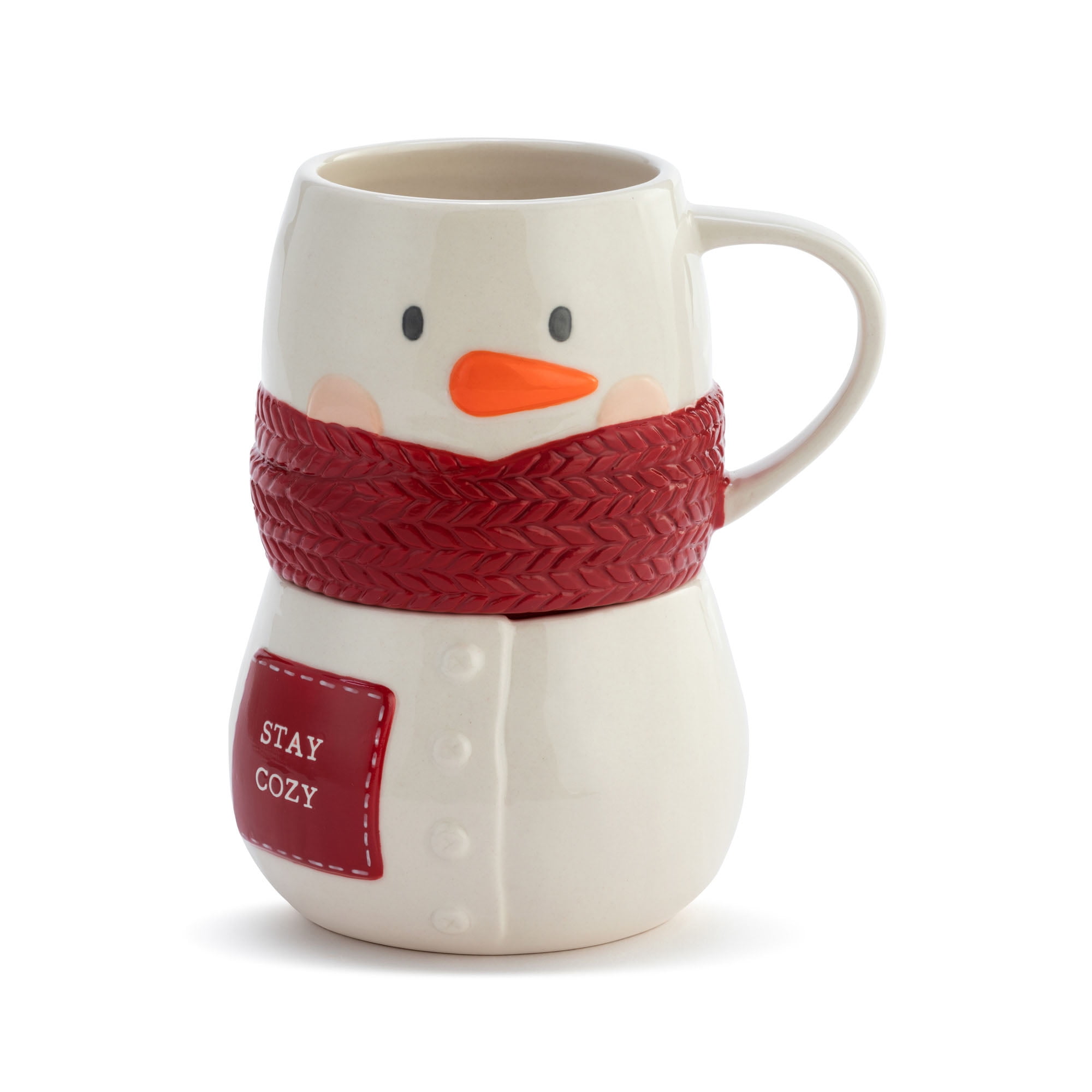 DEMDACO Snowman Stacked Mugs - Set of 2