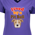 thumbnail image 4 of Inktastic Pit Bull Terrier Dog Lover Women's V-Neck T-Shirt, 4 of 5
