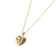 thumbnail image 3 of Collar para mujer, joyería para mujer, collar de acero inoxidable con letras en forma de corazón de melocotón, 26 letras, cadena para clavícula, blusa para mujer, 3 of 4