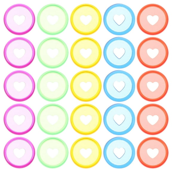MLINS Discbound Expansion Discs for Planner Made of ABS Material Assorted Color Lightweight and Portable 25pcs
