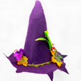 thumbnail image 4 of Crooked Witch Hat Leaves Costume for Women Men Teenagers for Halloween Party Decorations Stylish Conjurer Cosplay, 4 of 4