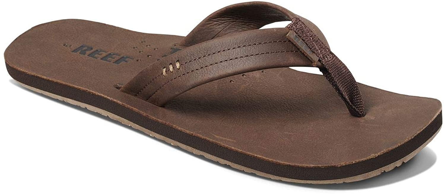 reef leather sandals bottle opener