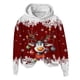 thumbnail image 4 of WILLBEST Sudadera Deportiva para Mujer, Estilo Casual, con Estampado Navideño de Ciervos con Cabeza Grande y Copos de Nieve, Cuello Redondo, Manga Larga y Capucha Ligera Grande, 4 of 4