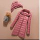 thumbnail image 1 of Chaqueta de plumón ligera y de moda con capucha y corte ajustado de longitud media para mujer de otoño e invierno, talla grande, 1 of 6