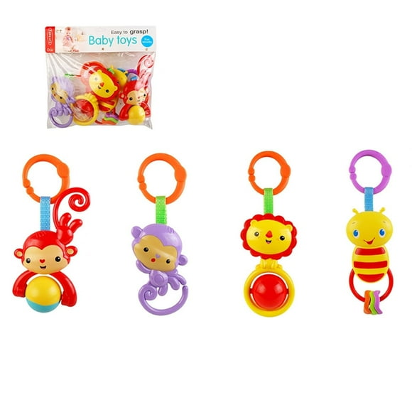 SONAJAS PARA BEBE BABY TOYS 4 PIEZAS ANIMALITOS