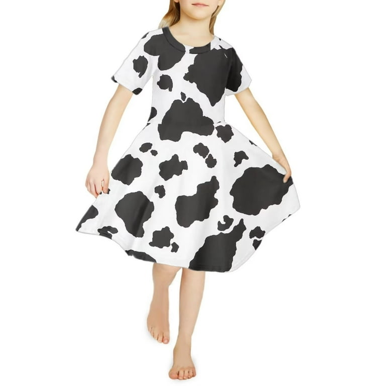 Cow skirt youth top