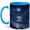 Blue, variant on Moonlit Ocean Coffee Mug, Full Moon Night Sea Waves Design, 11 oz Ceramic Cup