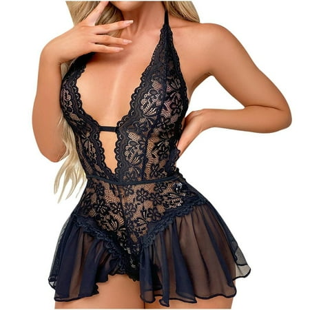 

yievot Sexy Lingerie Sexy Lace Tease Backless Pajamas Home Clothes