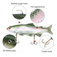 thumbnail image 3 of Señuelo de pesca de PVC realista de 30 cm / 11,8 pulgadas Cebo blando, 3 of 7