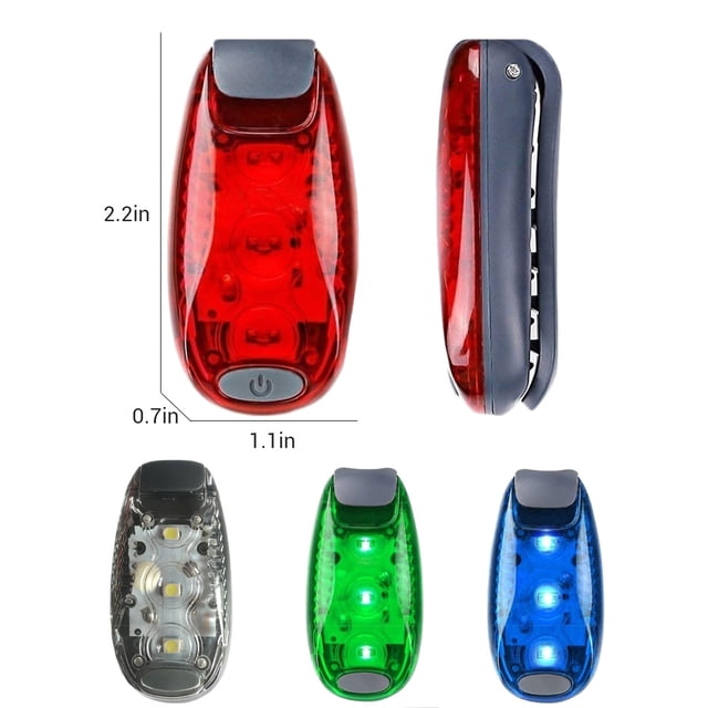 Luces de seguridad LED para deportes al aire libre, luz nocturna LED para correr, ciclismo, Collar para perro, luz de advertencia trasera para bicicleta