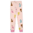 thumbnail image 3 of Sleep On It Girls 4PC Bamboo Snug Fit Pajama Sets ,Pink ,6, 3 of 7