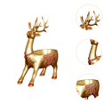 thumbnail image 6 of yotijay Cartoon Deer Statue Art Craft Ornament Desk Storage Tray Modern Resin Decorative Standing Golden, 6 of 9
