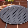 thumbnail image 4 of Injueey Red de malla para pizza, accesorios para hornear, bandeja de acero al carbono, accesorio de cocina, perforado, suministro de Herramientas y accesorios para hornear No.1, 4 of 6