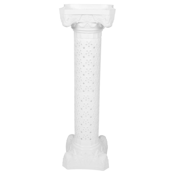 BRIGHTFUFU Jarrón de plástico con forma de columna romana hueca para flores, ideal para bodas
