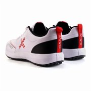 Payntr X Rubber Stud (White & Black) Cricket Shoes