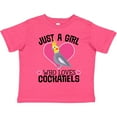 thumbnail image 3 of Inktastic Cockatiel Just A Girl Who Loves Girls Toddler T-Shirt, 3 of 5
