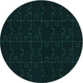 thumbnail image 1 of Ahgly Company Machine Washable Indoor Round Transitional Night Black Area Rugs, 4' Round, 1 of 7