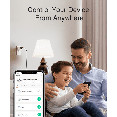 Gosund Mini Smart Plug, WiFi Outlet Works with Alexa and Google Home, 2 Pack
