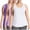 Light Purple+Light Pink+White, variant on Ohufall 3 Pack Tank Tops for Women Solid Comfy Crew Neck Undershirts Plus Size Sleeveless Loungewear Tanks