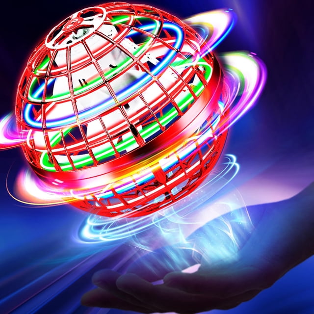 Pelota de juguete Flying Orb NWLAEWR controlada a mano con luces LED