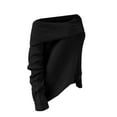 thumbnail image 6 of NMMUED Sweaters for Women Off the Shoulder Sweater Cable Knit Sweater Women Pullover Sweaters for Women Crochet Sweaters for Women, Black L, 6 of 6