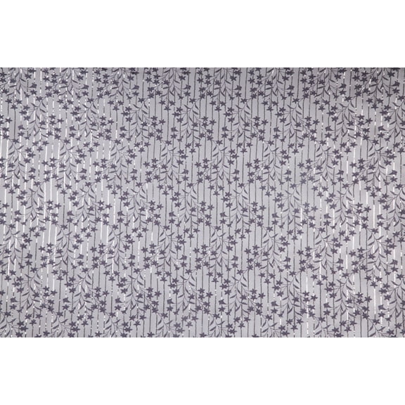 Zelouf Alexandria Vine Sequin Flower Emb Mesh  , Sewing, DIY, Crafts Fabric by the Yard, Iris Combo, 3 Yard