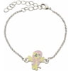 Silver-Plated Brass Fluttershy My Little Pony Chain Bracelet