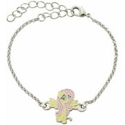 Silver-Plated Brass Fluttershy My Little Pony Chain Bracelet