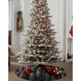 thumbnail image 4 of Gray Forest Christmas Tree Skirt 48 Inches Large Christmas Skirt Tree, Pine Trees Modern Mysterious Art Tree Skirt Christmas Decorations for Fireplace Party Holidays Indoor Outdoor, 4 of 7
