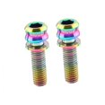 thumbnail image 1 of LOVIVER 2 Pcs Vis en Titane pour Potence de Guidon de Vélo M6 Pièce de Rechange Accessoire M6 17, 1 of 8