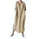 thumbnail image 1 of Gibobby Vestido Causal para Mujer de Verano Moda mujer color sólido algodón y lino manga larga cuello redondo pliegue vestido casual(Amarillo,5XL), 1 of 5