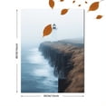 thumbnail image 3 of Qisvanset Framed Canvas Wall Art 12x16 Inch Peace Be Still Lighthouse Faith Bible Verse Art, 3 of 5