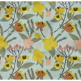thumbnail image 4 of oneOone Cotton Poplin Twill Baby Blue Fabric Leaves & Tulip Floral Sewing Craft Projects Fabric Prints By Yard 56 Inch Wide, 4 of 4