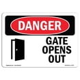 thumbnail image 1 of SignMission OS-DS-A-1218-L-1722 Signal de Danger OSHA 12 x 18 Po - Porte Ouverte, 1 of 1