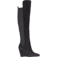 thumbnail image 4 of Womens Charles by Charles David Edie Over-The-Knee Wedge Boots - Black, 4 of 6