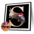 thumbnail image 1 of Cuadros Decorativos 5D Kit DIY flor alfabeto redondo diamante pintura mosaico Rhinestone imagen Ehuebsd Nuevos Originales, 1 of 9