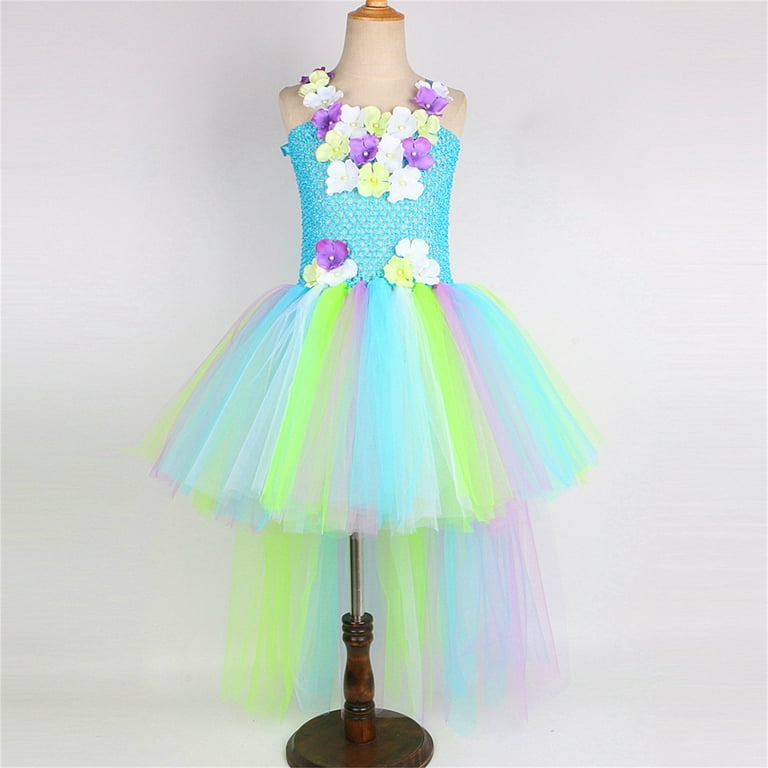 sachin and babi light blue dress Coerni Girls Fairy Princess Dress Kids Princess Tutu Dresses Fancy Carnival  Parties Birthday Rainbow Tulle Dress Up Outfits